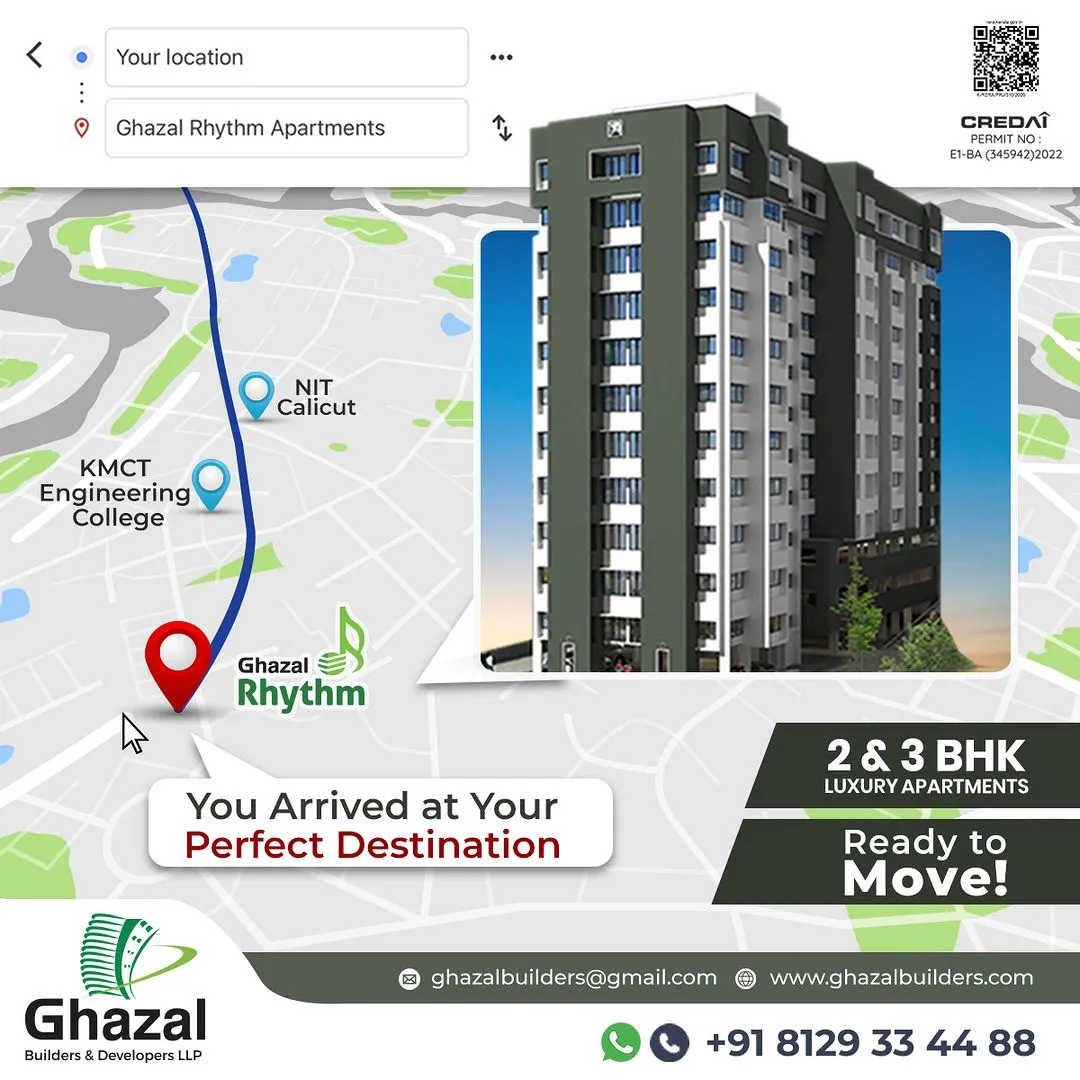 flats for sale in calicut ghazal rhythm apartment